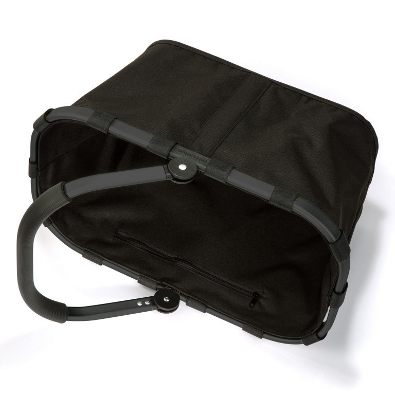 Einkaufskorb Carrybag Black Black, Farbe: schwarz, Marke: Reisenthel, EAN: 4012013586552, Abmessungen in cm: 48x29x28, Bild 4 von 6