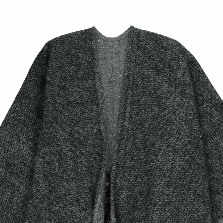 Cape Acryl Weaved 162-11711 Schwarz, Farbe: schwarz, Marke: Passigatti, EAN: 4046124015045, Abmessungen in cm: 120x180x0, Bild 2 von 2