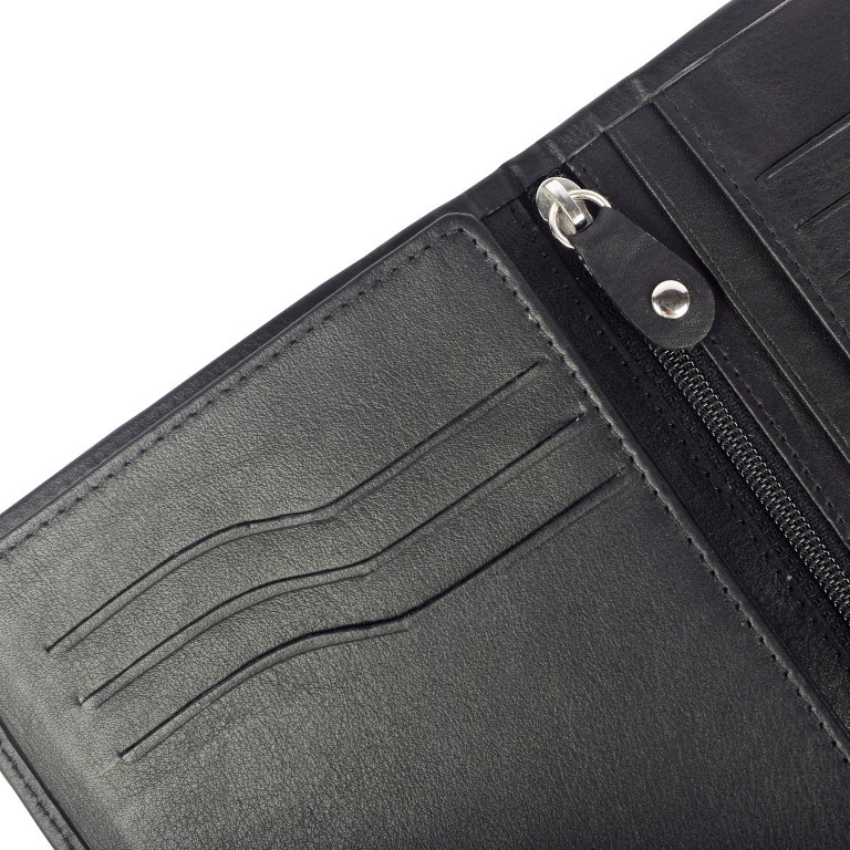 Brieftasche Melmak Adalbrecht passend für Impf- und Reisepass Schwarz, Farbe: schwarz, Marke: Maitre, EAN: 4006053416191, Abmessungen in cm: 11.5x17x1.5, Bild 4 von 5