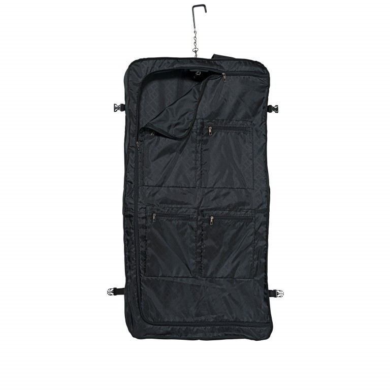 Kleidersack Mobile Classic Schwarz, Farbe: schwarz, Marke: Travelite, EAN: 4027002066762, Abmessungen in cm: 60x110x9, Bild 2 von 2