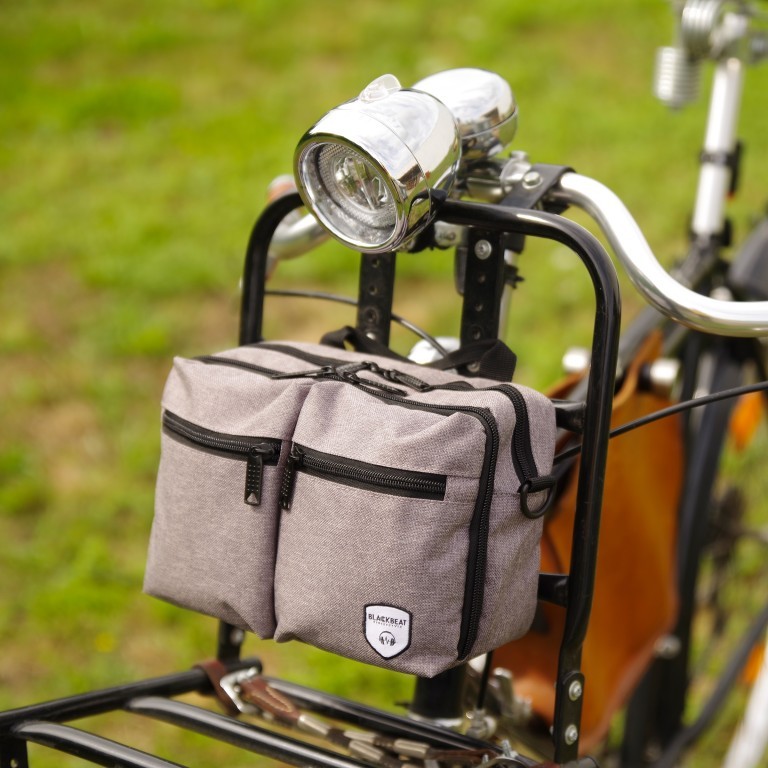 Fahrradtasche für Lenkerbefestigung Alt Rose, Farbe: rosa/pink, Marke: Blackbeat, EAN: 4066727000774, Abmessungen in cm: 24x16x9, Bild 10 von 12