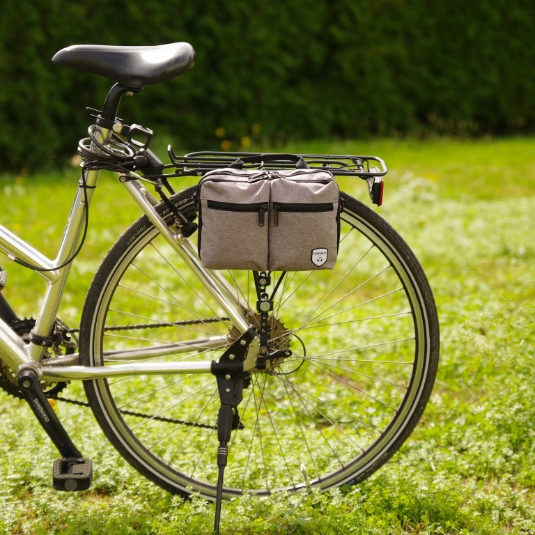 Fahrradtasche für Lenkerbefestigung Alt Rose, Farbe: rosa/pink, Marke: Blackbeat, EAN: 4066727000774, Abmessungen in cm: 24x16x9, Bild 11 von 12