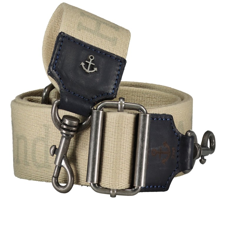 Schulterriemen Anchor-Love Käthe SL-13789, Farbe: anthrazit, blau/petrol, braun, cognac, Marke: Harbour 2nd, Abmessungen in cm: 5x140x0.3, Bild 5 von 5