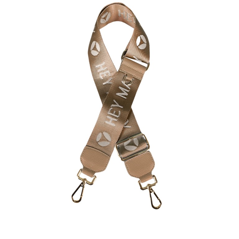 Schulterriemen Signature Strap, Farbe: schwarz, grau, blau/petrol, cognac, taupe/khaki, rosa/pink, beige, metallic, Marke: Hey Marly, Bild 1 von 7
