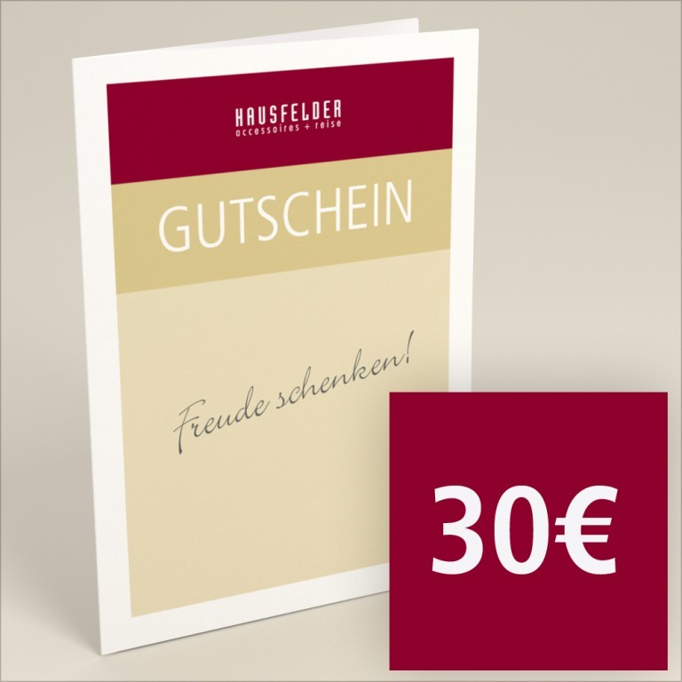 Gutschein zum selber ausdrucken Wert 30 Euro, Farbe: farblos/neutral, Marke: Hausfelder, Bild 1 von 4