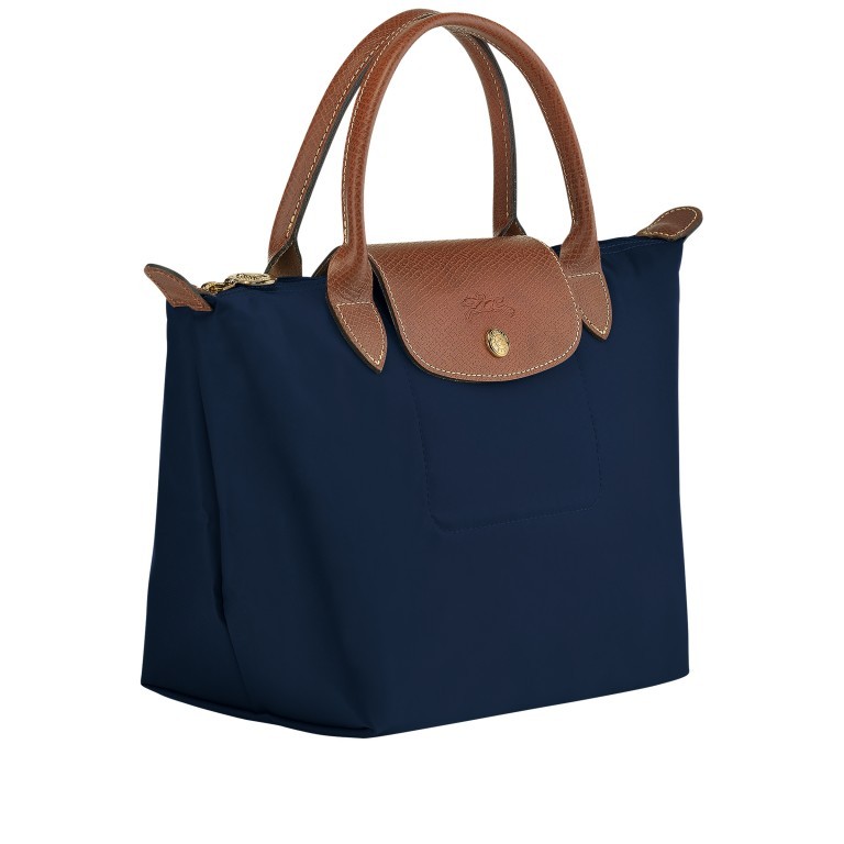 Handtasche Le Pliage Handtasche S Dunkelblau, Farbe: blau/petrol, Marke: Longchamp, EAN: 3597922208869, Abmessungen in cm: 23x22x14, Bild 2 von 5