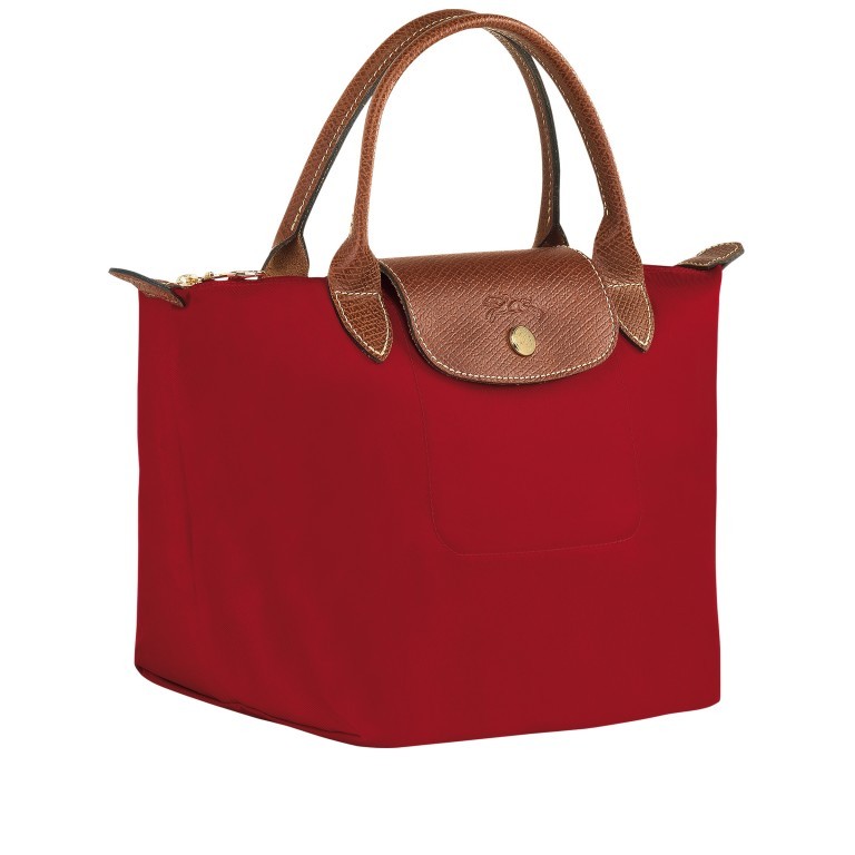 Handtasche Le Pliage Handtasche S Rot, Farbe: rot/weinrot, Marke: Longchamp, EAN: 3597920599013, Abmessungen in cm: 23x22x14, Bild 2 von 5