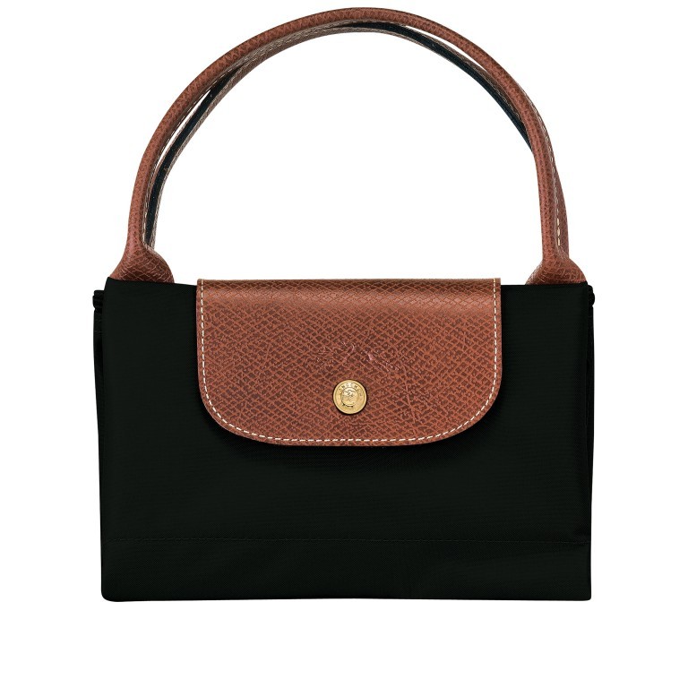 Handtasche Le Pliage Handtasche M Schwarz, Farbe: schwarz, Marke: Longchamp, EAN: 3597920012550, Abmessungen in cm: 30x28x20, Bild 5 von 5