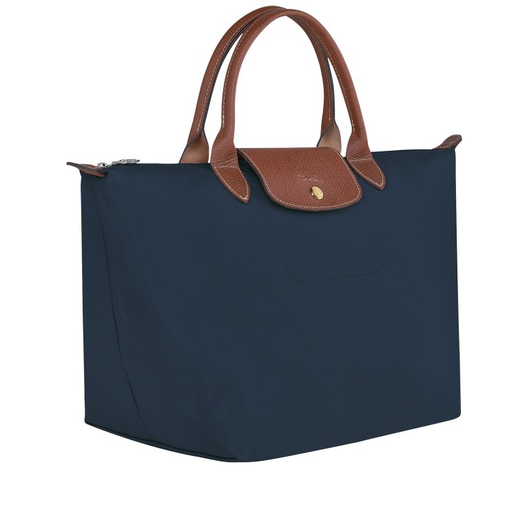 Handtasche Le Pliage Handtasche M Dunkelblau, Farbe: blau/petrol, Marke: Longchamp, EAN: 3597922208982, Abmessungen in cm: 30x28x20, Bild 2 von 4