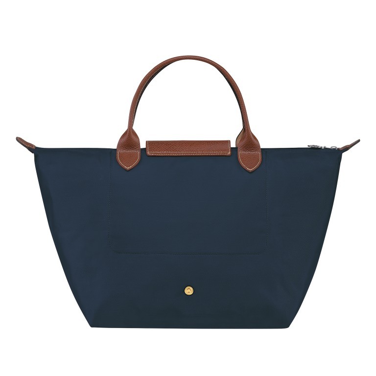 Handtasche Le Pliage Handtasche M Dunkelblau, Farbe: blau/petrol, Marke: Longchamp, EAN: 3597922208982, Abmessungen in cm: 30x28x20, Bild 3 von 4