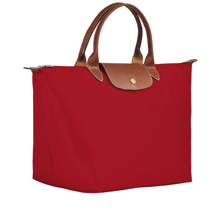 Handtasche Le Pliage Handtasche M Rot, Farbe: rot/weinrot, Marke: Longchamp, EAN: 3597920599082, Abmessungen in cm: 30x28x20, Bild 2 von 5