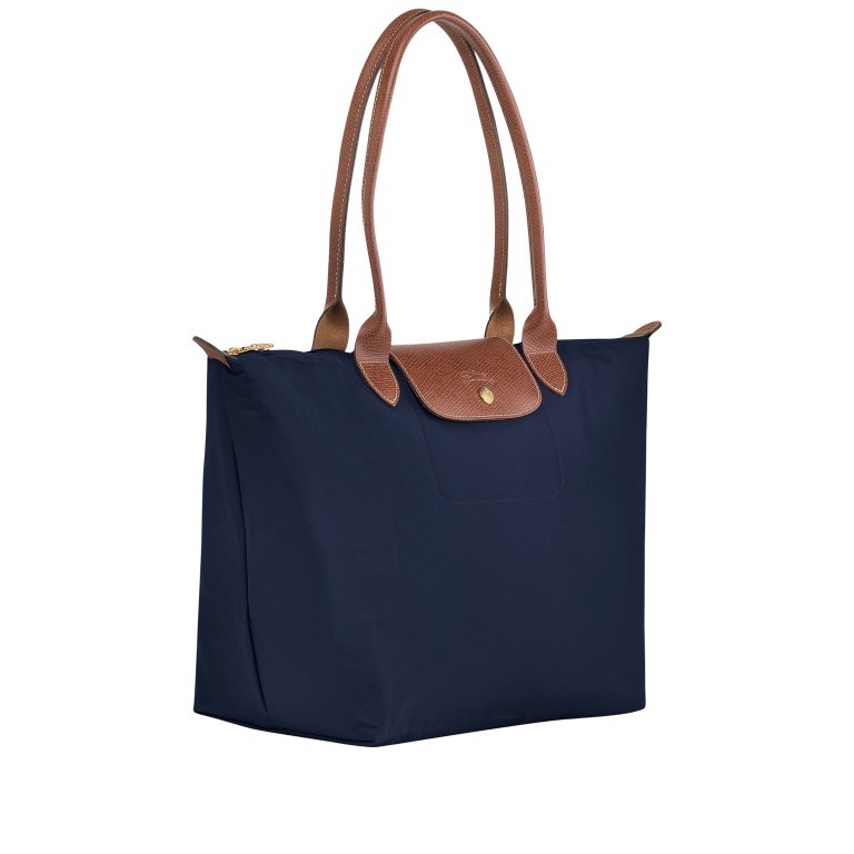 Shopper Le Pliage Shopper L 089-1899 Dunkelblau, Farbe: blau/petrol, Marke: Longchamp, EAN: 3597922209484, Abmessungen in cm: 31x30x19, Bild 2 von 5