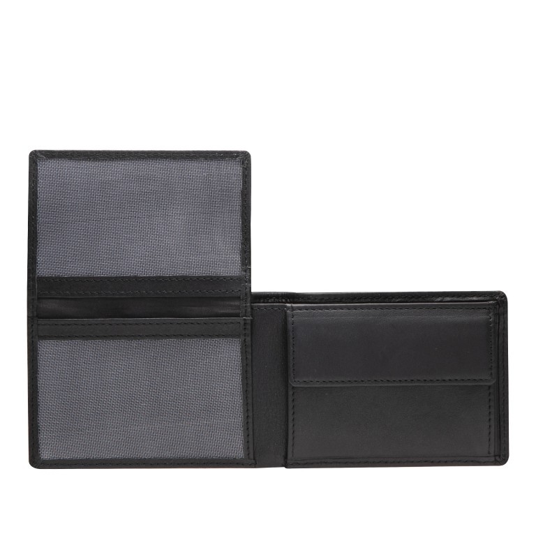 Geldbörse F3 Gerold mit RFID-Schutz Schwarz, Farbe: schwarz, Marke: Maitre, EAN: 4053533584024, Abmessungen in cm: 10.5x7.5x1.5, Bild 5 von 6