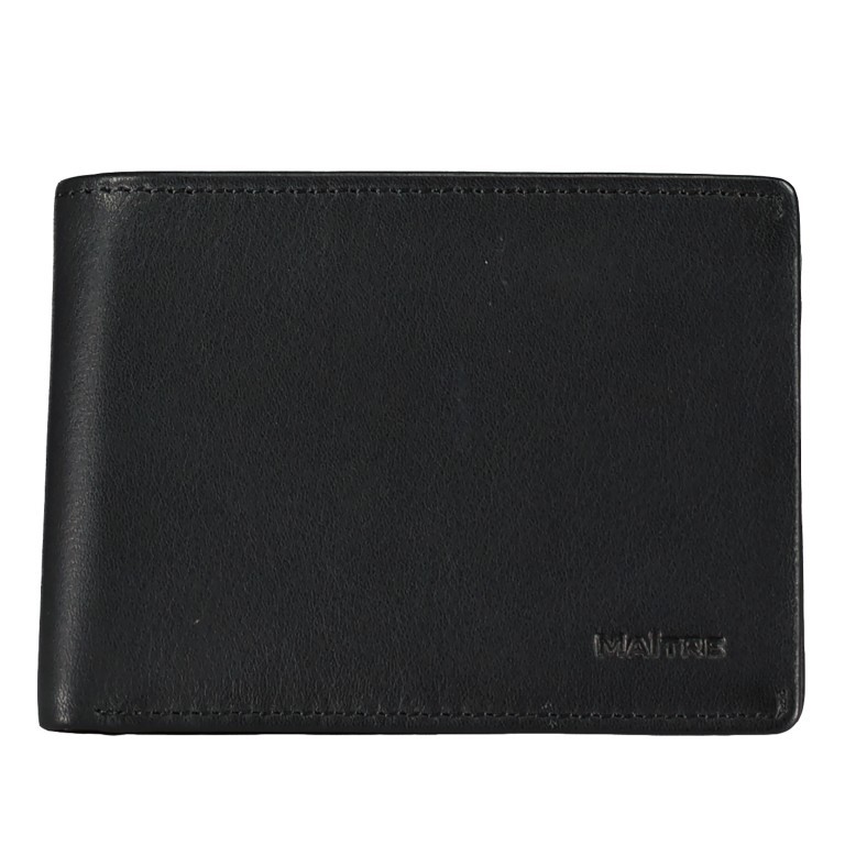 Geldbörse F3 Gerold mit RFID-Schutz Schwarz, Farbe: schwarz, Marke: Maitre, EAN: 4053533584024, Abmessungen in cm: 10.5x7.5x1.5, Bild 1 von 6