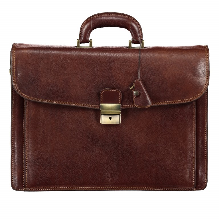 Aktentasche, Marke: Hausfelder Manufaktur, Abmessungen in cm: 41x30x8, Bild 1 von 1