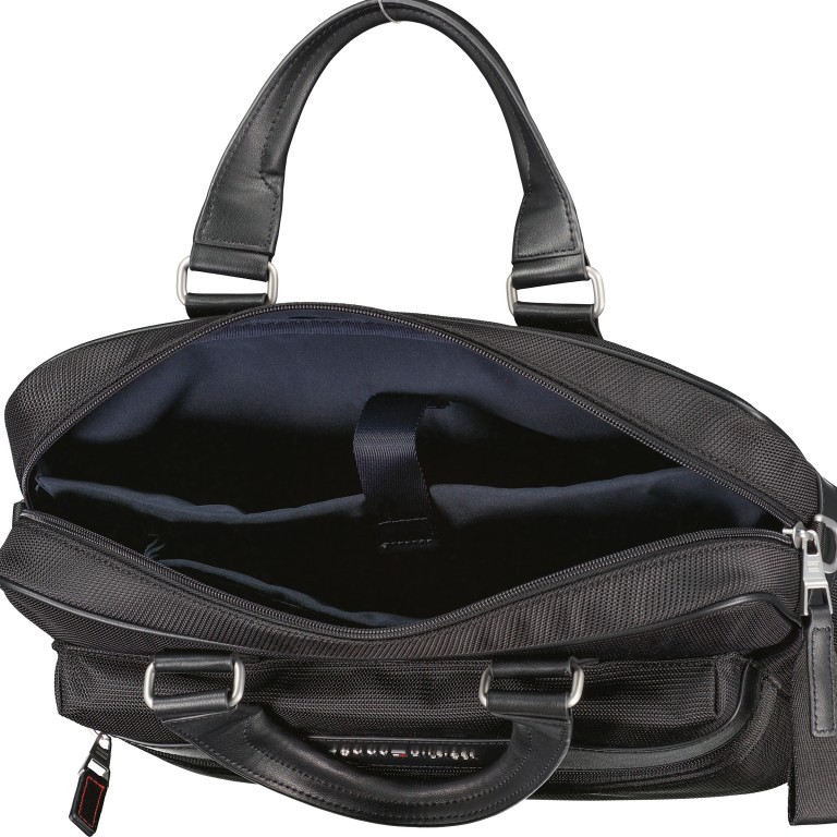 Aktentasche Elevated Computer Bag Black, Farbe: schwarz, Marke: Tommy Hilfiger, EAN: 8720113705501, Abmessungen in cm: 40x29x14, Bild 6 von 8