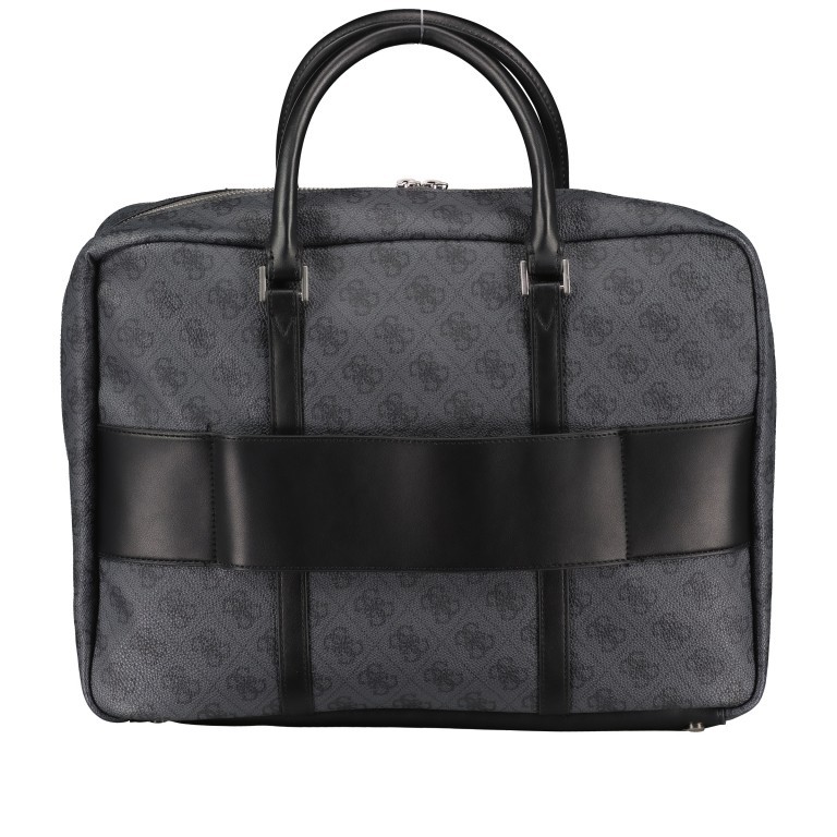 Aktentasche Vezzola mit Laptopfach 15 Zoll Dark Black, Farbe: schwarz, Marke: Guess, EAN: 7621701507198, Abmessungen in cm: 39x28x10, Bild 3 von 7