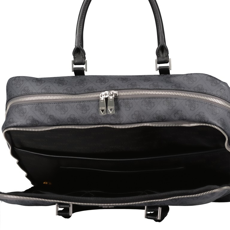 Aktentasche Vezzola mit Laptopfach 15 Zoll Dark Black, Farbe: schwarz, Marke: Guess, EAN: 7621701507198, Abmessungen in cm: 39x28x10, Bild 6 von 7