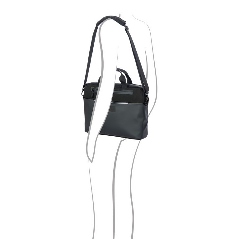 Aktentasche Urban Eco Briefcase M mit Laptopfach 13 Zoll Stone Grey, Farbe: grau, Marke: Porsche Design, EAN: 4056487038711, Abmessungen in cm: 38x30x10, Bild 4 von 11