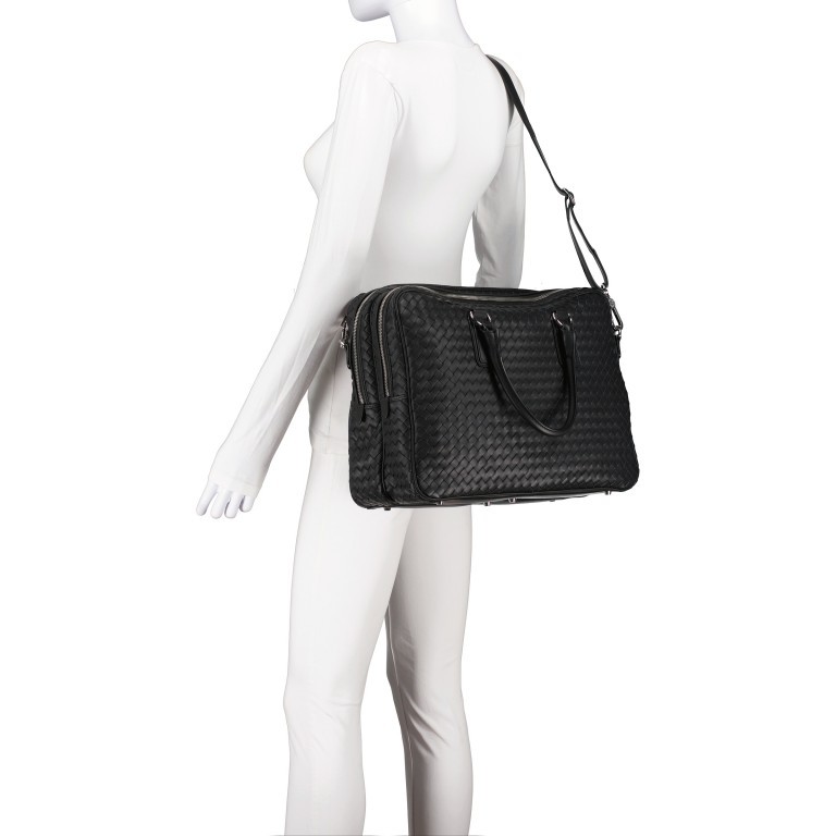 Aktentasche Busy Business Shopper Very Busy Black, Farbe: schwarz, Marke: Abro, EAN: 4061724090018, Abmessungen in cm: 40x29x15, Bild 6 von 7