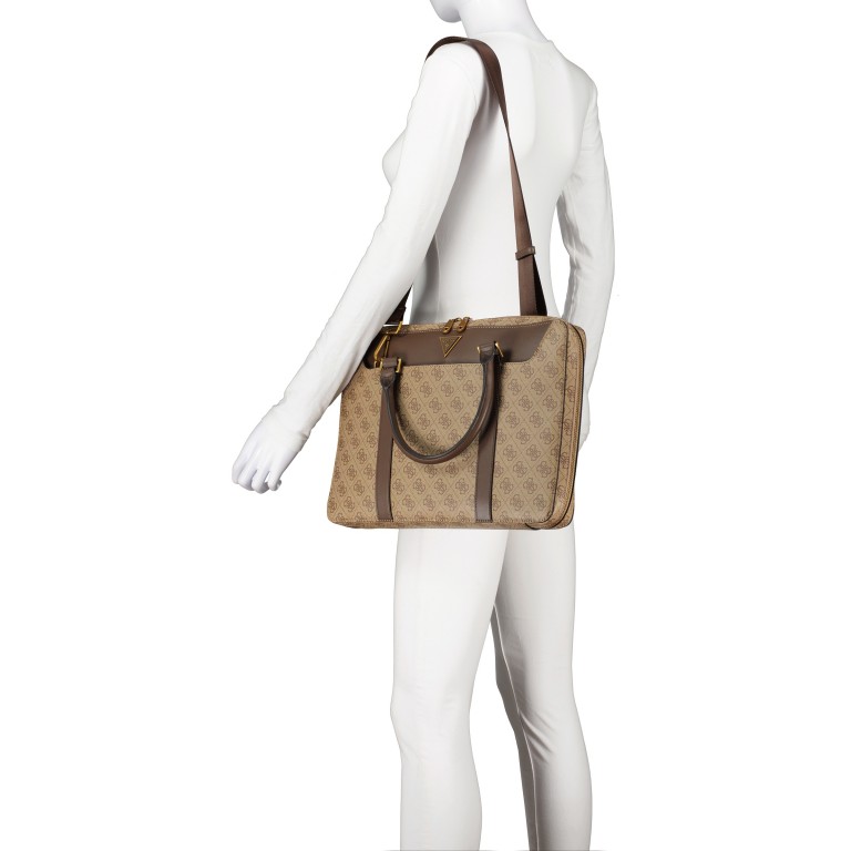 Aktentasche Vezzola Smart 4g-logo, Marke: Guess, Abmessungen in cm: 38x27x4, Bild 5 von 7