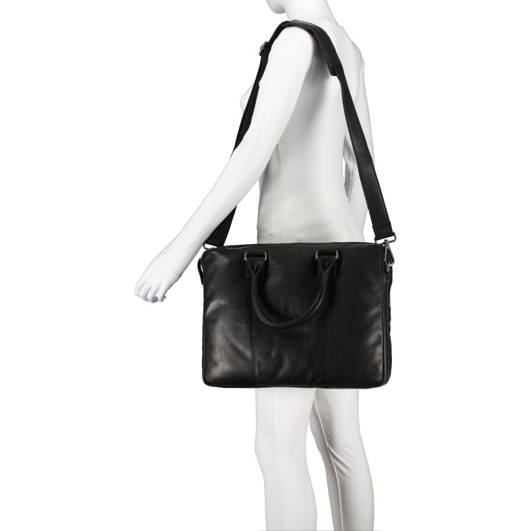Aktentasche Fabian mit Laptopfach 15 Zoll, Marke: The Chesterfield Brand, Abmessungen in cm: 40x30x10, Bild 4 von 9