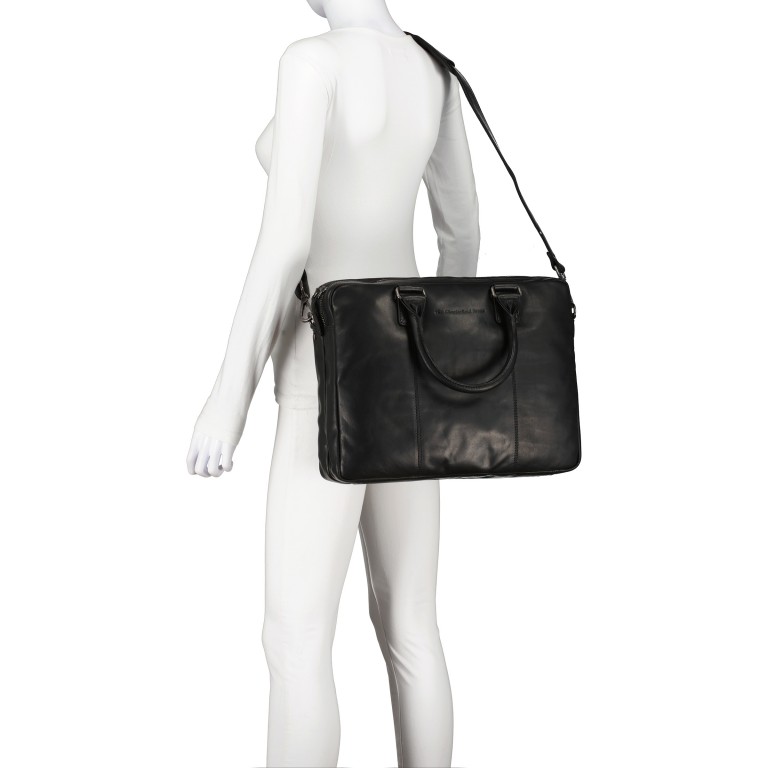 Aktentasche Fabian mit Laptopfach 15 Zoll, Marke: The Chesterfield Brand, Abmessungen in cm: 40x30x10, Bild 5 von 9