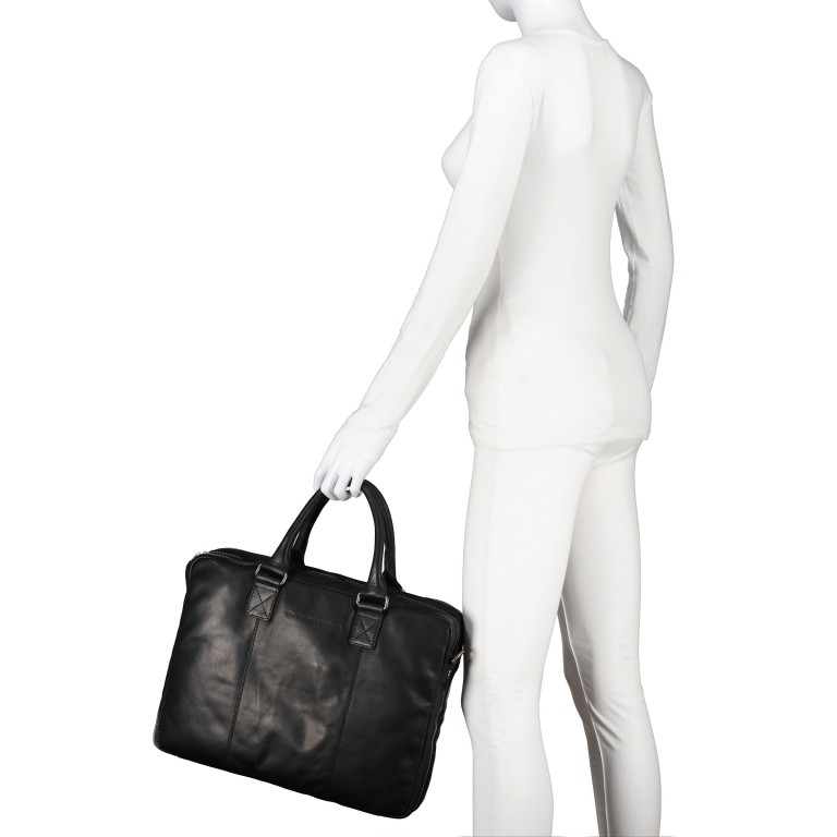 Aktentasche Fabian mit Laptopfach 15 Zoll, Marke: The Chesterfield Brand, Abmessungen in cm: 40x30x10, Bild 3 von 9