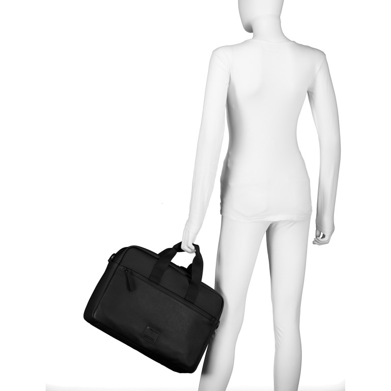 Aktentasche Westferry Briefbag Charles MHZ, Farbe: schwarz, grau, Marke: Strellson, Abmessungen in cm: 39.5x28x9.5, Bild 4 von 7