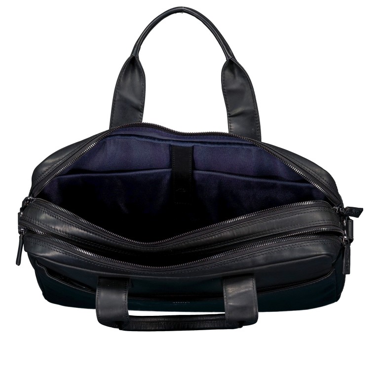 Aktentasche Cerratano Pandion MHZ, Farbe: schwarz, cognac, Marke: Joop!, Abmessungen in cm: 40x28x9.5, Bild 6 von 6