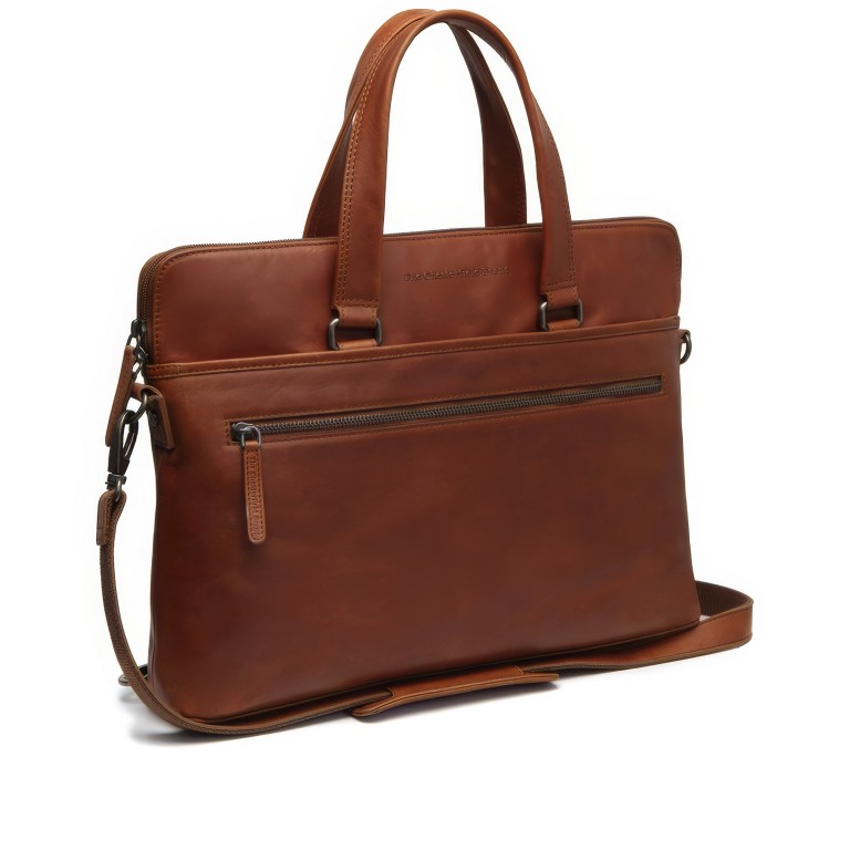 Aktentasche Elvas mit Laptopfach 15 Zoll, Farbe: schwarz, cognac, Marke: The Chesterfield Brand, Abmessungen in cm: 40x31x8, Bild 1 von 8