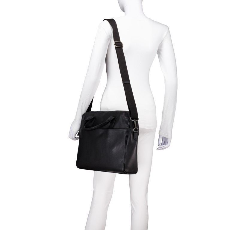 Aktentasche mit Laptopfach 17 Zoll, Marke: Hausfelder Manufaktur, Abmessungen in cm: 40.5x28.5x9, Bild 4 von 6