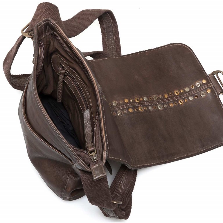 Kuriertasche Twenty Five II Shabby Olive Brown, Farbe: braun, Marke: Bull & Hunt, Abmessungen in cm: 30x26x10, Bild 3 von 3