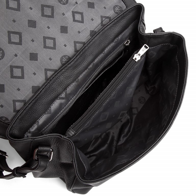 Handtasche Sorano Elsebeth Black, Farbe: schwarz, Marke: Adax, EAN: 5705483191393, Abmessungen in cm: 32x22x14, Bild 3 von 3