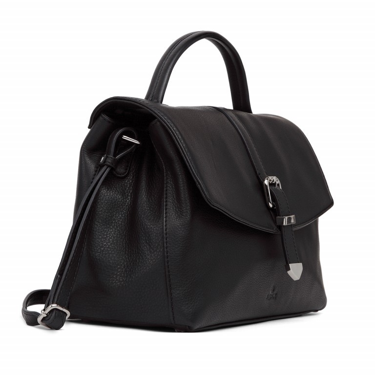 Handtasche Sorano Elsebeth Black, Farbe: schwarz, Marke: Adax, EAN: 5705483191393, Abmessungen in cm: 32x22x14, Bild 2 von 3
