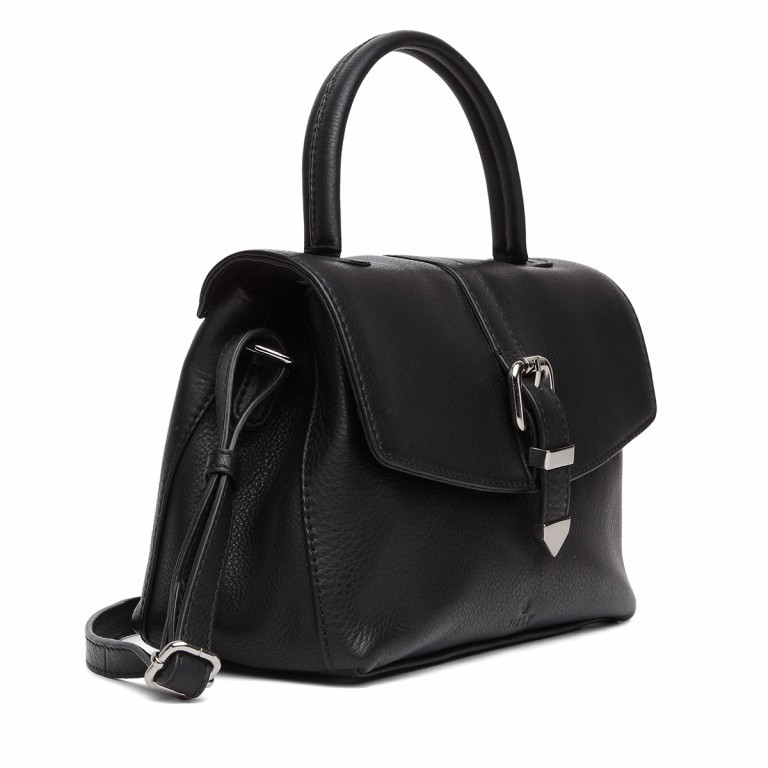 Handtasche Sorano Antonella Black, Farbe: schwarz, Marke: Adax, EAN: 5705483191478, Abmessungen in cm: 25x18x10, Bild 2 von 3