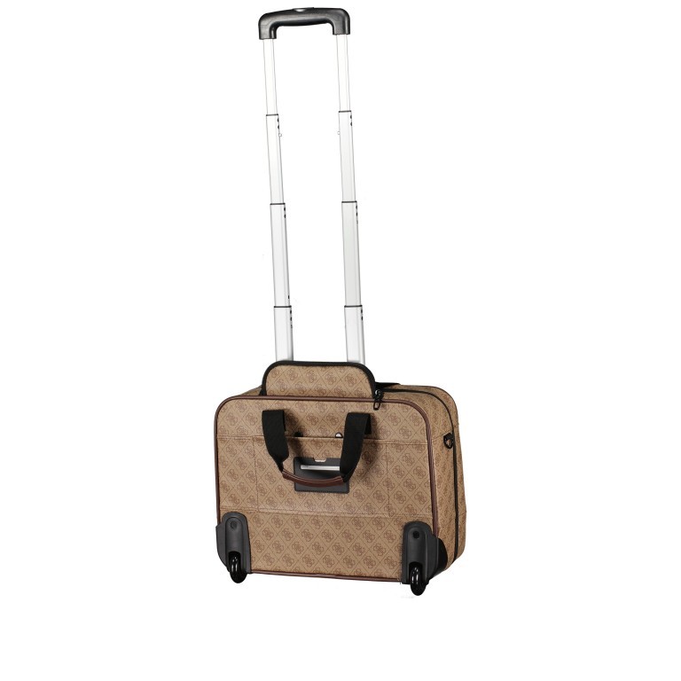 Pilotenkoffer Vezzola 4G-Logo mit USB-Anschluss für Powerbank Braun Ochre, Farbe: braun, Marke: Guess, EAN: 7621701507594, Abmessungen in cm: 42x35x19, Bild 7 von 10