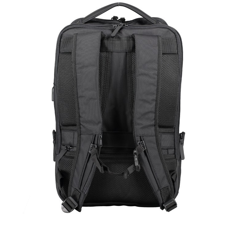 Rucksack RS41 USB-Port Black, Farbe: schwarz, Marke: Franky, EAN: 4251672722226, Abmessungen in cm: 27x45x12, Bild 3 von 11