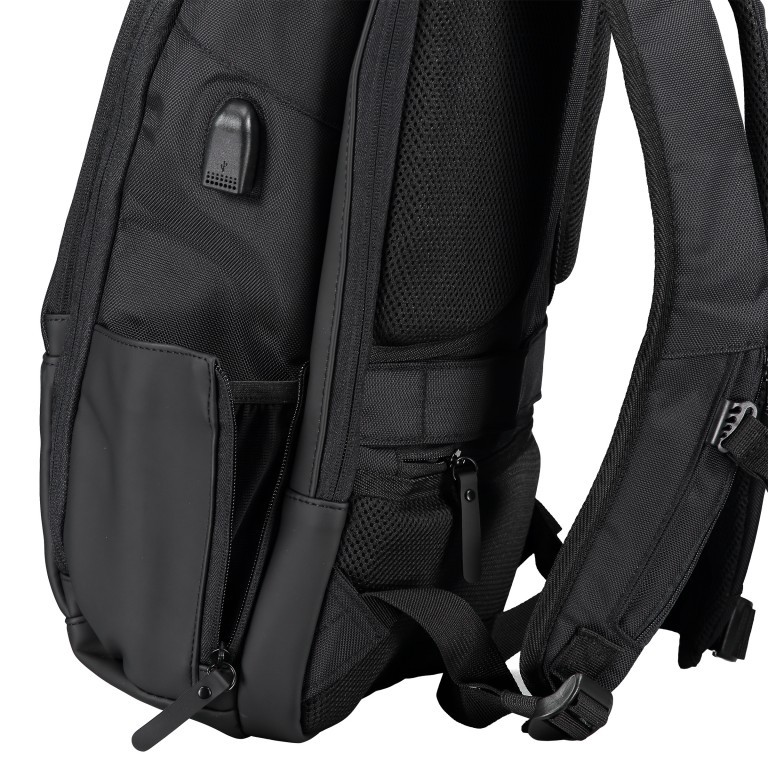 Rucksack RS41 USB-Port, Marke: Franky, Abmessungen in cm: 27x45x12, Bild 8 von 11