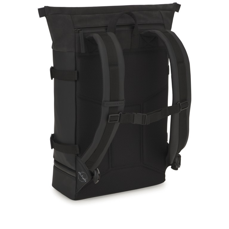 Rucksack Helsinki Modell 2025, Farbe: schwarz, grau, blau/petrol, taupe/khaki, beige, Marke: Kapten & Son, Abmessungen in cm: 27x44.5x14, Bild 4 von 6