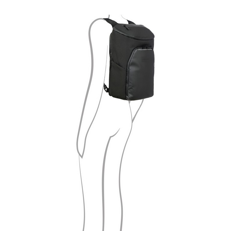 Rucksack Urban Eco Backpack M1 mit Laptopfach 15 Zoll Stone Grey, Farbe: grau, Marke: Porsche Design, EAN: 4056487038728, Abmessungen in cm: 26x42x17, Bild 4 von 16