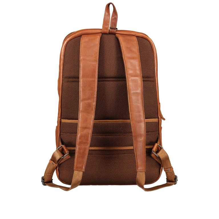 Rucksack Vintage 3.0 mit Laptopfach 15 Zoll Schwarz, Farbe: schwarz, Marke: Hausfelder Manufaktur, EAN: 4065646007079, Abmessungen in cm: 30x44x13, Bild 4 von 9