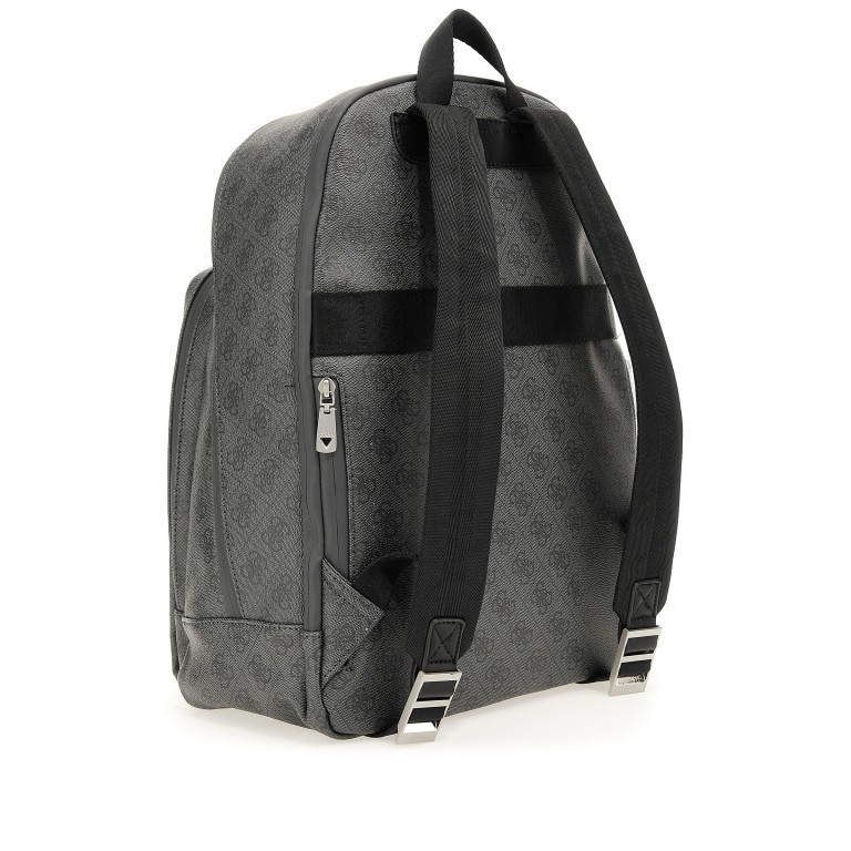 Rucksack Vezzola mit Laptopfach 14 Zoll, Farbe: schwarz, braun, grün/oliv, Marke: Guess, Abmessungen in cm: 31x43.5x20, Bild 2 von 7