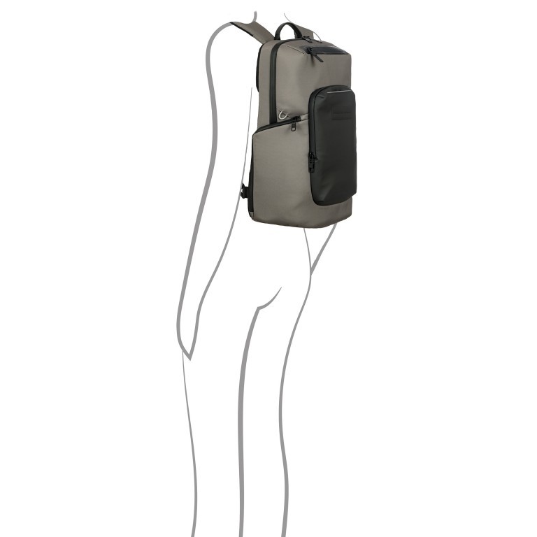 Rucksack Urban Eco Backpack S mit Laptopfach 13 Zoll, Marke: Porsche Design, Abmessungen in cm: 29x41x15, Bild 5 von 11
