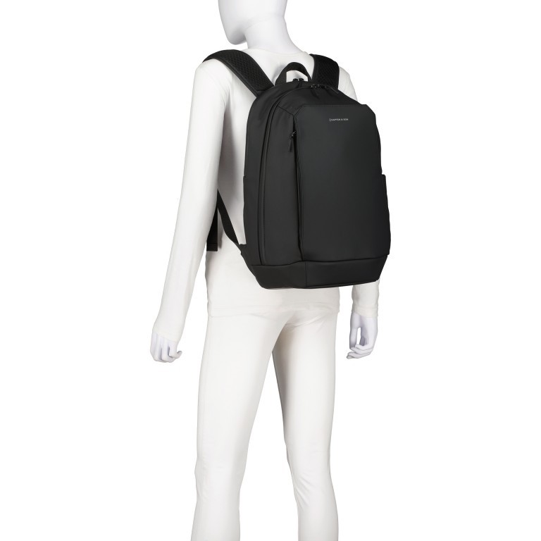 Rucksack Oslo, Farbe: schwarz, grau, Marke: Kapten & Son, Abmessungen in cm: 29x45x13, Bild 6 von 11