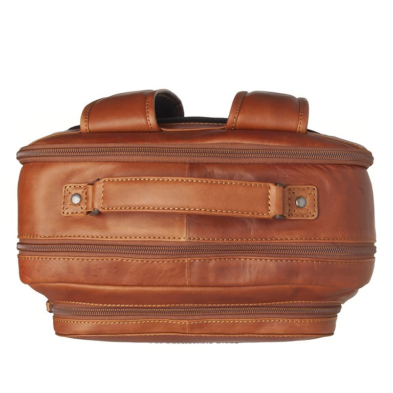 Rucksack Lennox mit Laptopfach 15 Zoll, Farbe: schwarz, cognac, Marke: The Chesterfield Brand, Abmessungen in cm: 31x42x13, Bild 3 von 8