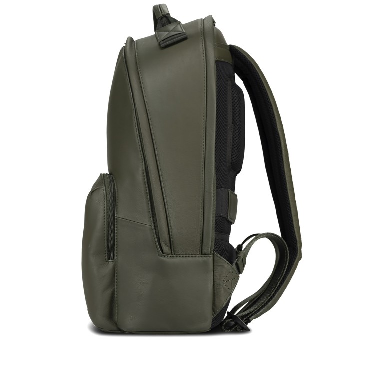 Rucksack Tromsoe Backpack, Farbe: blau/petrol, grün/oliv, Marke: Jost, Abmessungen in cm: 30x44x16.5, Bild 3 von 5