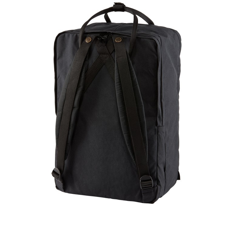 Rucksack Kånken Laptop 17 Zoll Black, Farbe: schwarz, Marke: Fjällräven, EAN: 7392158692484, Abmessungen in cm: 30x42x18, Bild 3 von 15