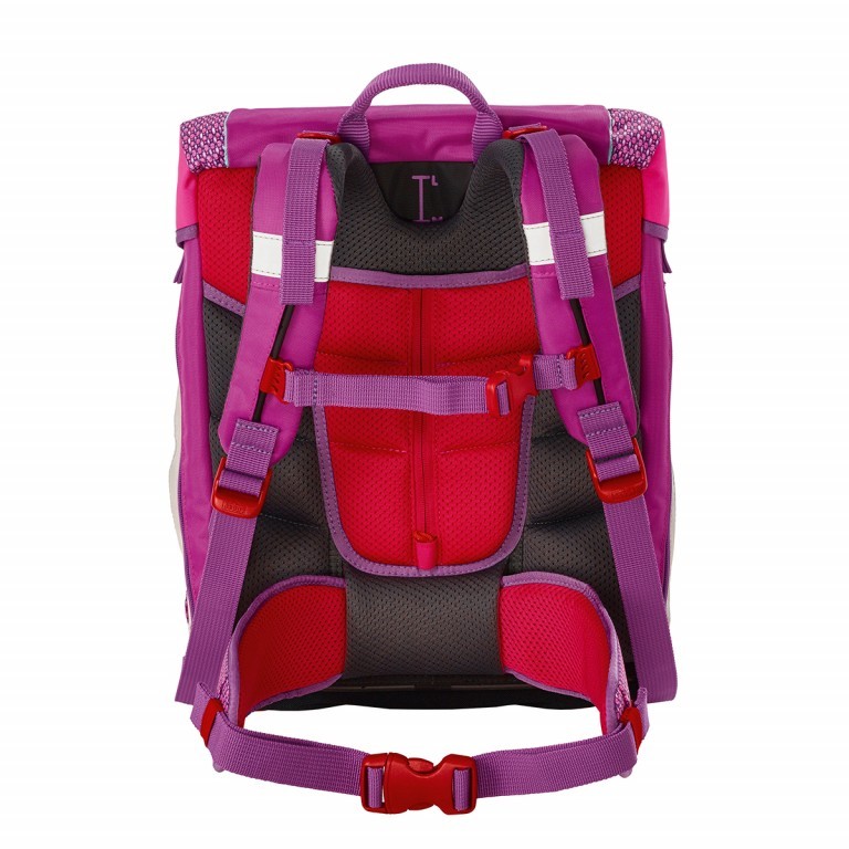 Schulranzen Sunny Set 4-teilig Pink, Farbe: rosa/pink, Marke: Scout, Abmessungen in cm: 30x39x20, Bild 4 von 9