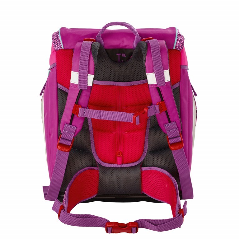 Schulranzen Alpha Set 4-teilig Purple Butterfly, Farbe: rosa/pink, Marke: Scout, Abmessungen in cm: 32x40x25, Bild 4 von 9